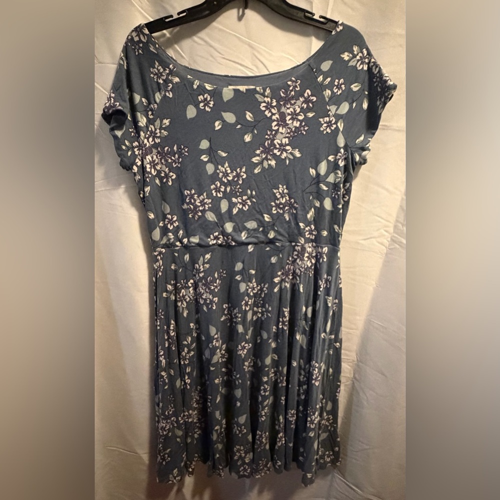 LOFT Blue Floral Dress